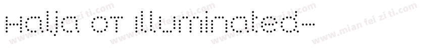 Halja OT Illuminated字体转换